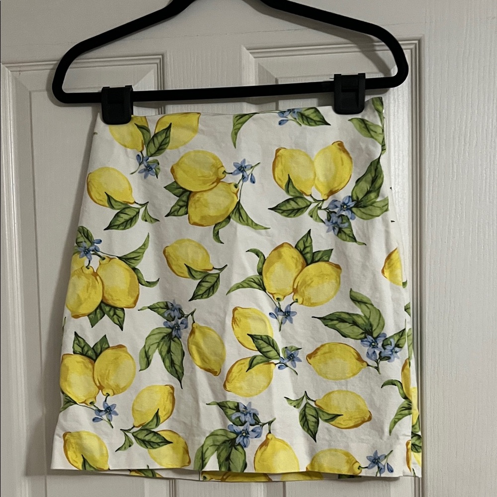 Talbots CANVAS A-LINE SKIRT - LEMON BLOSSOM